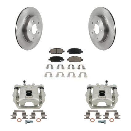 Rear Disc Brake Caliper Rotors And Ceramic Pads Kit For Nissan Rogue Sport LEAF KC8-100550C