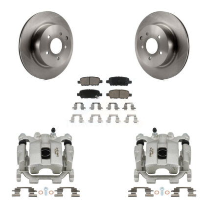 Rear Disc Brake Caliper Rotors And Ceramic Pads Kit For Nissan Maxima KC8-100561C