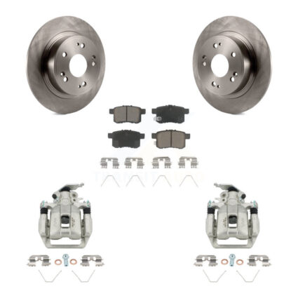 Rear Disc Brake Caliper Rotors And Ceramic Pads Kit For Honda Accord KC8-100563C