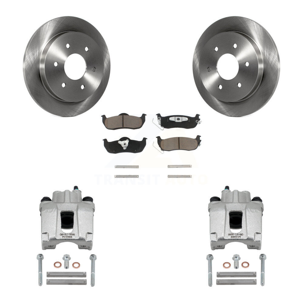 Rear Disc Brake Caliper Rotors And Ceramic Pad Kit For Nissan TITAN Armada INFINITI QX56 KC8-100564C