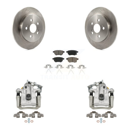 Rear Disc Brake Caliper Rotors And Ceramic Pads Kit For Toyota Prius Plug-In KC8-100565C