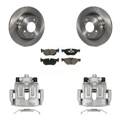 Rear Disc Brake Caliper Rotors And Ceramic Pads Kit For BMW 323i 328i 325i KC8-100586C
