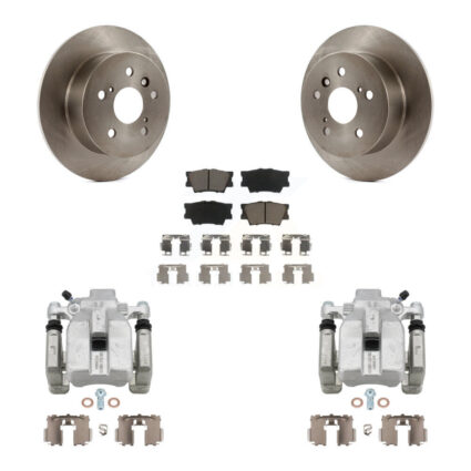 Rear Disc Brake Caliper Rotors And Ceramic Pads Kit For Toyota Camry Lexus ES350 Avalon KC8-100599C