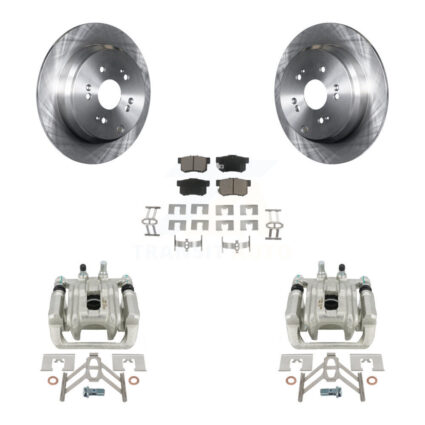 Rear Disc Brake Caliper Rotors And Ceramic Pads Kit For Acura RDX KC8-100608C