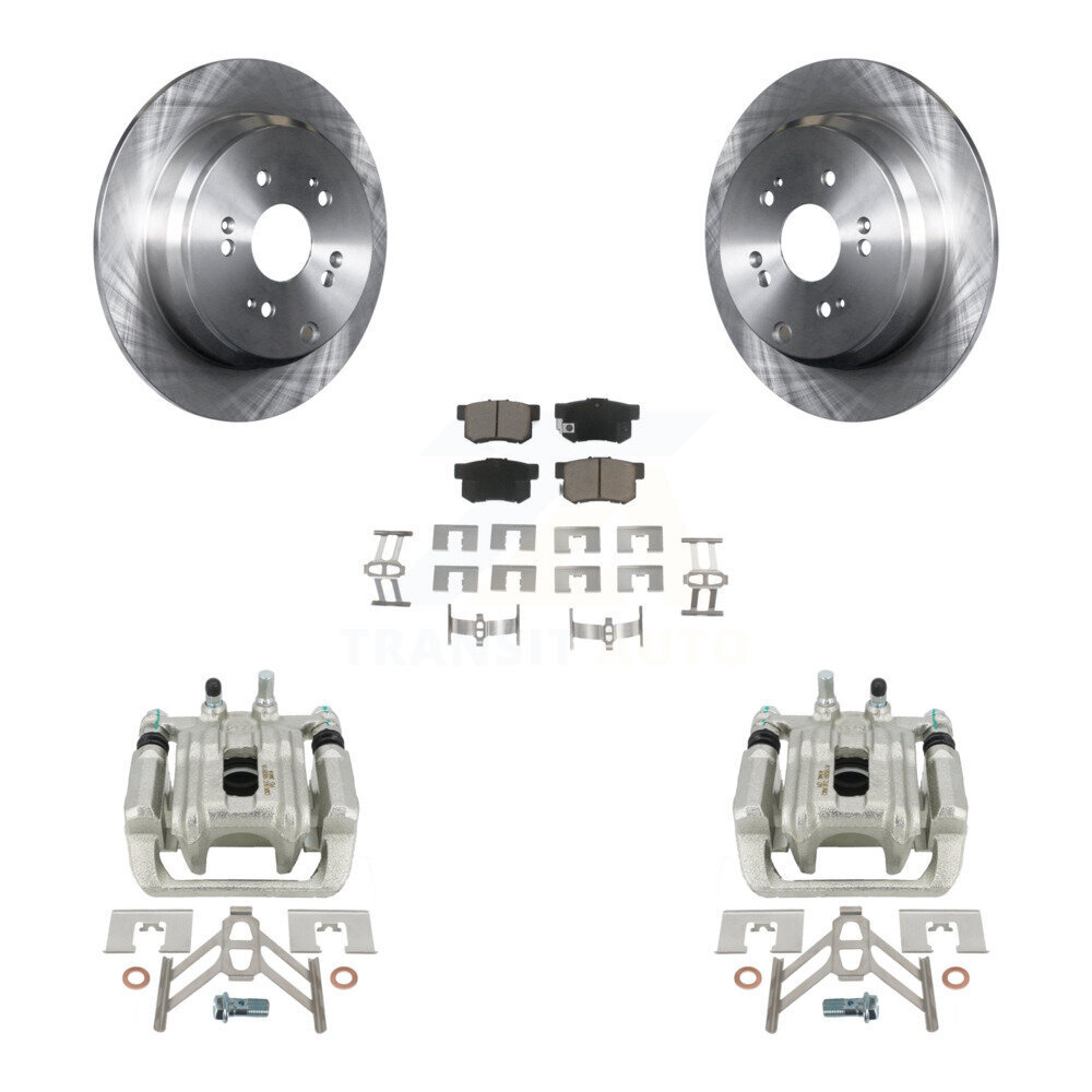 Rear Disc Brake Caliper Rotors And Ceramic Pads Kit For Acura RDX KC8-100608C