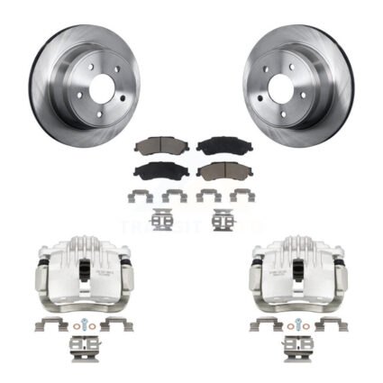 Rear Brake Caliper Rotor Ceramic Pad Kit For Chevrolet GMC Blazer S10 Jimmy Sonoma Isuzu KC8-100610C