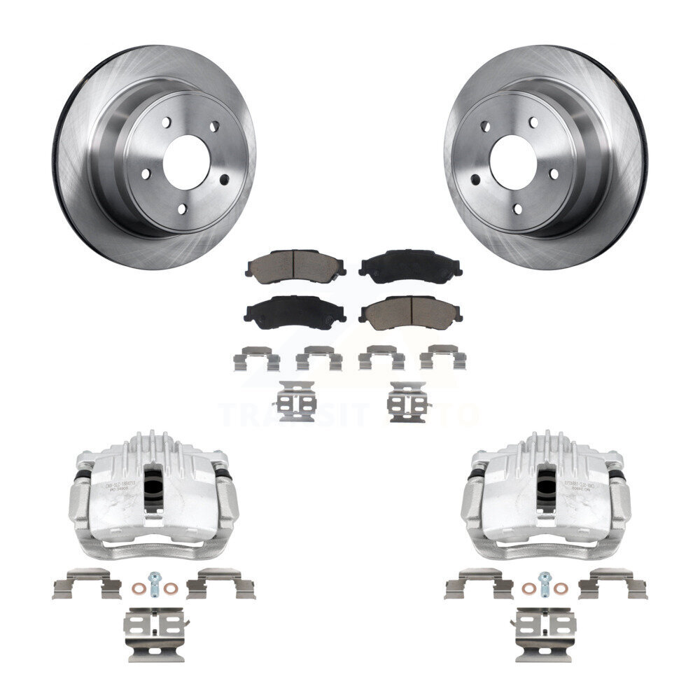 Rear Brake Caliper Rotor And Ceramic Pad Kit For Chevrolet S10 RWD with Disc rear brakes KC8-100611C