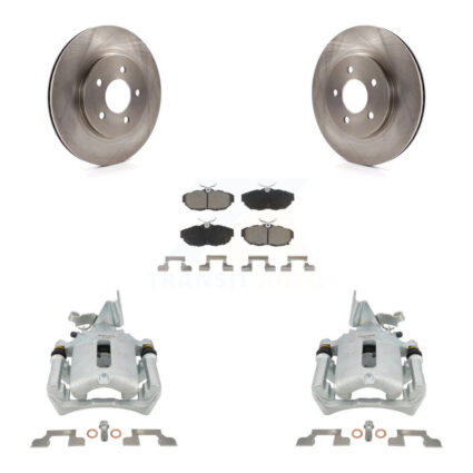 Rear Disc Brake Caliper Rotors And Ceramic Pads Kit For Ford Mustang KC8-100618C