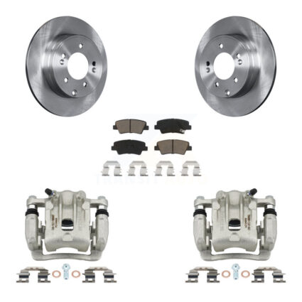 Rear Disc Brake Caliper Rotors And Ceramic Pads Kit For Kia Optima Hyundai Azera KC8-100623C