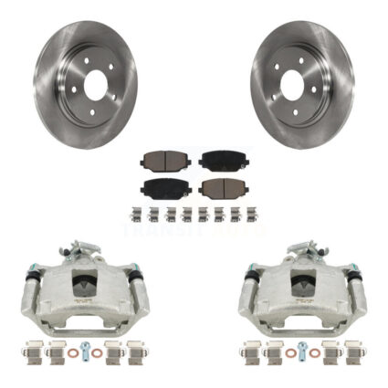 Rear Disc Brake Caliper Rotors And Ceramic Pads Kit For Dodge Grand Caravan KC8-100625C