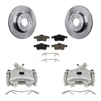 Rear Disc Brake Caliper Rotors And Ceramic Pads Kit For 2006 Mazda 5 To 02 06 KC8-100627C