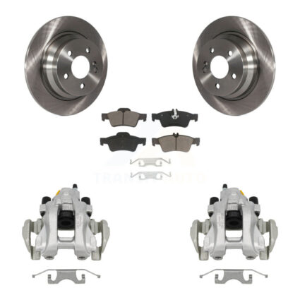 Rear Disc Brake Caliper Rotors And Ceramic Pads Kit For Mercedes-Benz E350 E320 E500 KC8-100629C