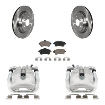Rear Disc Brake Caliper Rotor Ceramic Pad Kit For Mercedes-Benz ML350 With Sport Package KC8-100630C