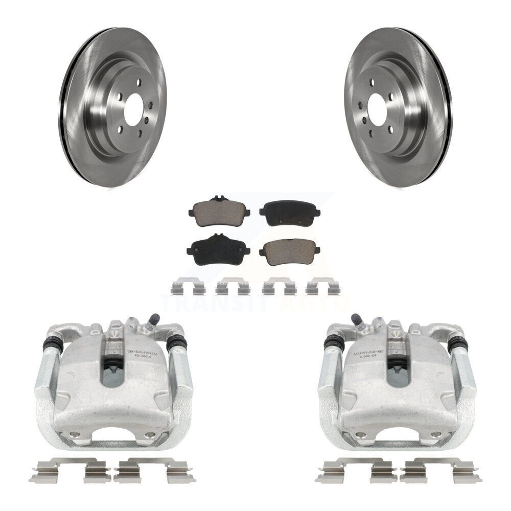 Rear Disc Brake Caliper Rotor Ceramic Pad Kit For Mercedes-Benz ML350 With Sport Package KC8-100630C