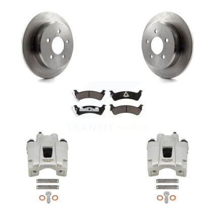 Rear Disc Brake Caliper Rotors And Ceramic Pads Kit For 2001 Ford Explorer From 01 02 KC8-100636C