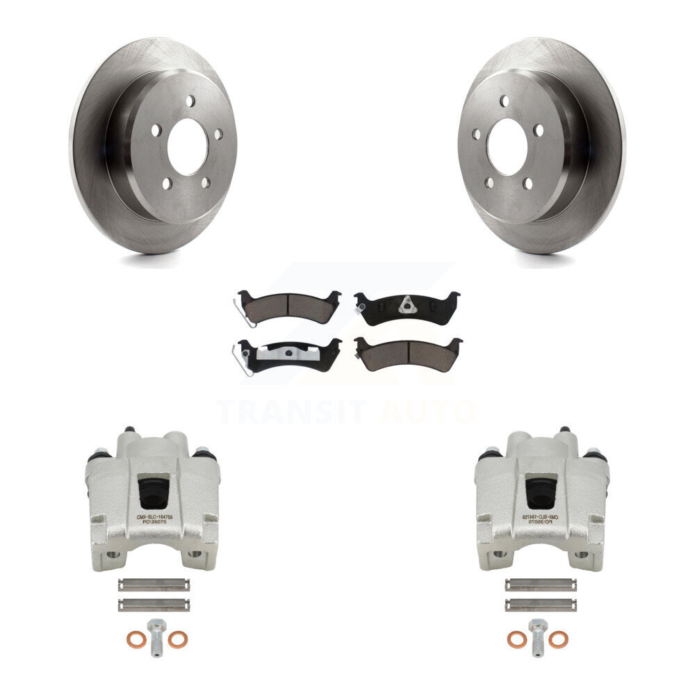 Rear Disc Brake Caliper Rotors And Ceramic Pads Kit For 2001 Ford Explorer From 01 02 KC8-100636C