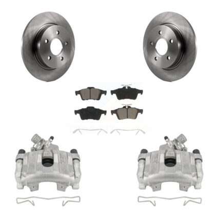 Rear Disc Brake Caliper Rotors And Ceramic Pads Kit For Ford Focus KC8-100649C