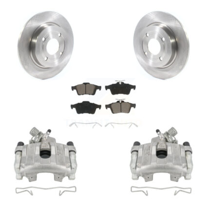 Rear Disc Brake Caliper Rotors And Ceramic Pads Kit For 2018-2022 Ford EcoSport AWD KC8-100651C