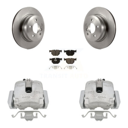 Rear Disc Brake Caliper Rotors And Ceramic Pads Kit For BMW X5 X6 KC8-100653C