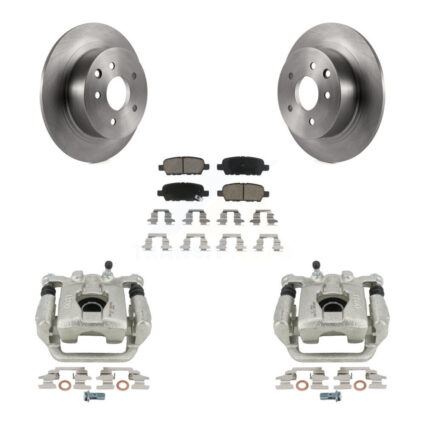 Rear Disc Brake Caliper Rotors And Ceramic Pads Kit For Nissan Altima Maxima KC8-100660C