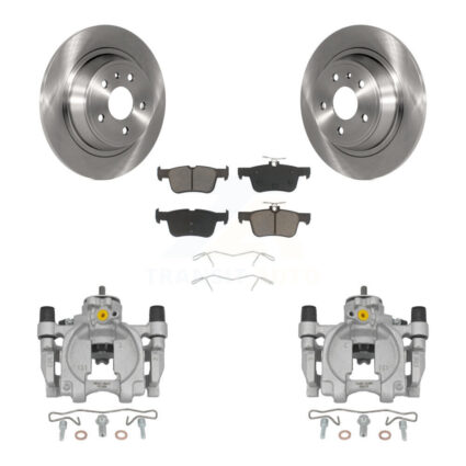 Rear Disc Brake Caliper Rotors And Ceramic Pads Kit For Ford Fusion Lincoln MKZ KC8-100664C