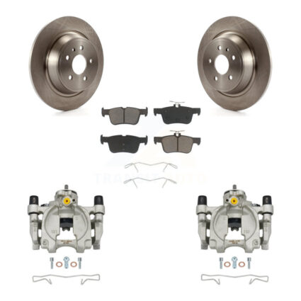 Rear Disc Brake Caliper Rotor Ceramic Pad Kit For Ford Escape Fusion Lincoln MKC MKX MKZ KC8-100665C