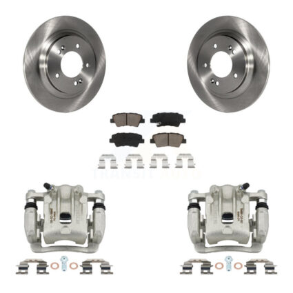 Rear Disc Brake Caliper Rotor Ceramic Pad Kit For Kia Optima With Electric Parking KC8-100675C