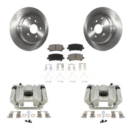 Rear Disc Brake Caliper Rotors And Ceramic Pads Kit For Acura MDX ZDX KC8-100688C