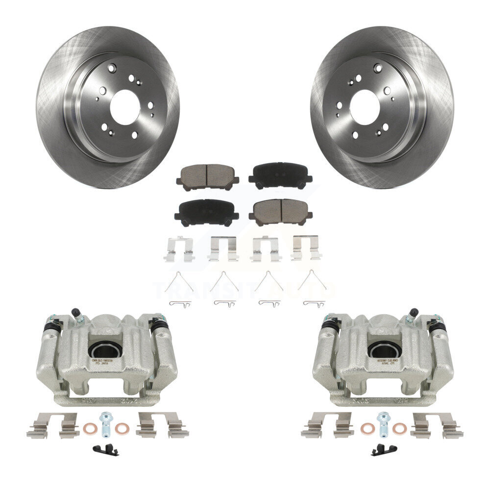 Rear Disc Brake Caliper Rotors And Ceramic Pads Kit For Acura MDX ZDX KC8-100688C