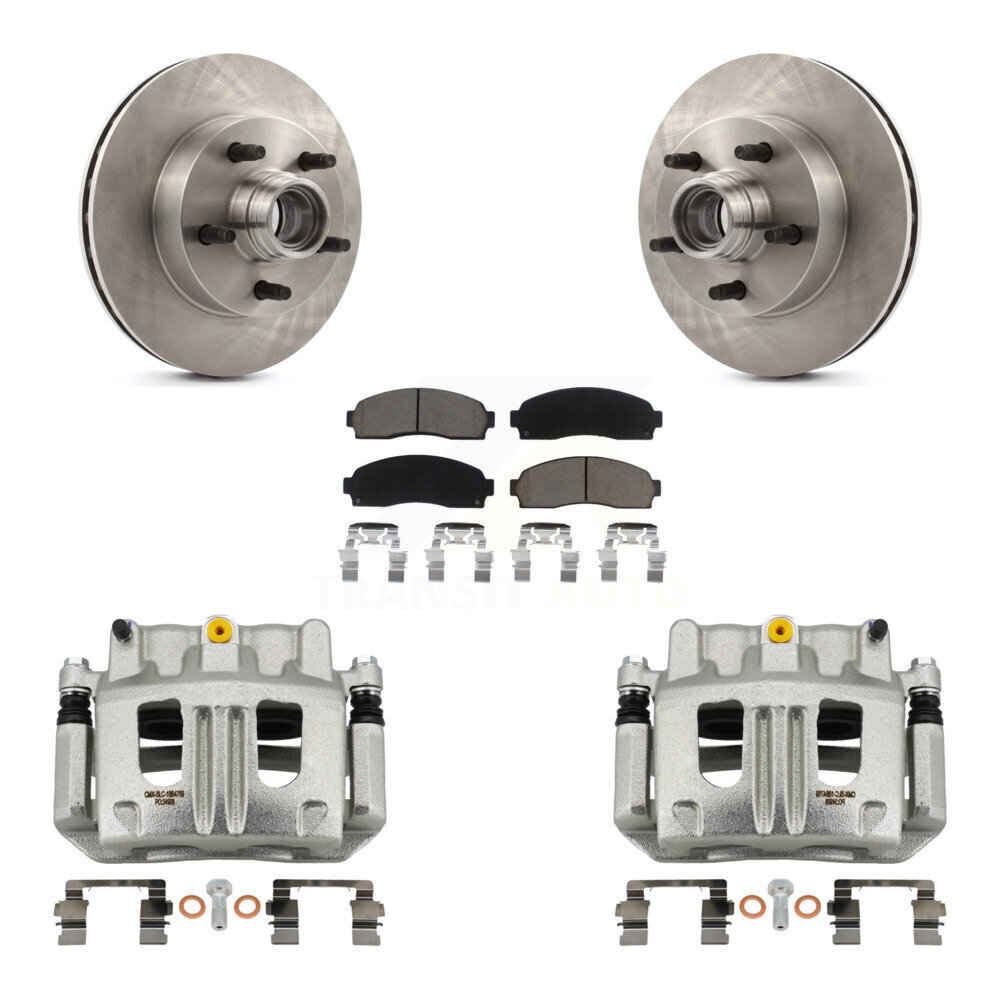 Front Disc Brake Caliper Rotors And Ceramic Pads Kit For Mazda B3000 B2300 B4000 KC8-100737C