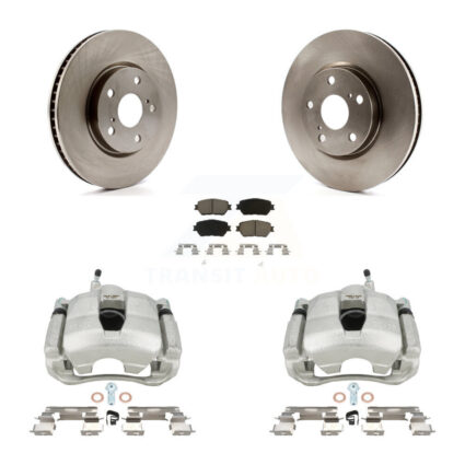 Front Disc Brake Caliper Rotors And Ceramic Pads Kit (5Pc) For Lexus IS250 GS300 KC8-100744C