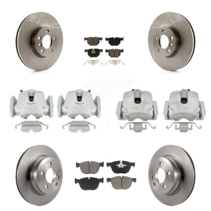 Front Rear Disc Brake Caliper Rotors And Ceramic Pads Kit (10Pc) For BMW X5 X6 KC8-101070C