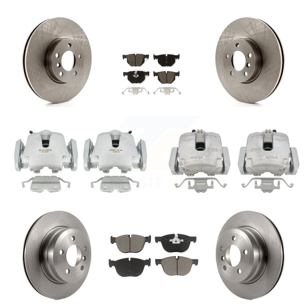 Front Rear Disc Brake Caliper Rotors And Ceramic Pads Kit (10Pc) For BMW X5 X6 KC8-101070C