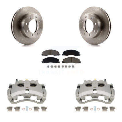 Front Disc Brake Caliper Rotors And Ceramic Pads Kit For Ram 3500 2500 Dodge KC8-101300C