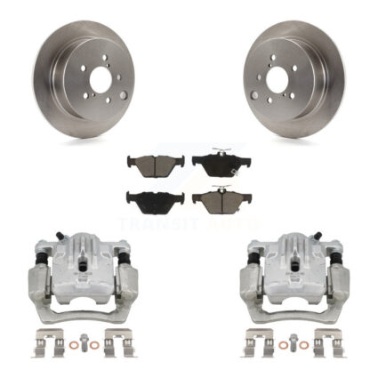 Rear Disc Brake Caliper Rotors And Ceramic Pads Kit For 2020 Subaru Crosstrek GAS engine KC8-101331C