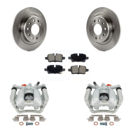 Rear Disc Brake Caliper Rotor & Ceramic Pad Kit For Chevrolet Equinox GMC Terrain Malibu KC8-101347C