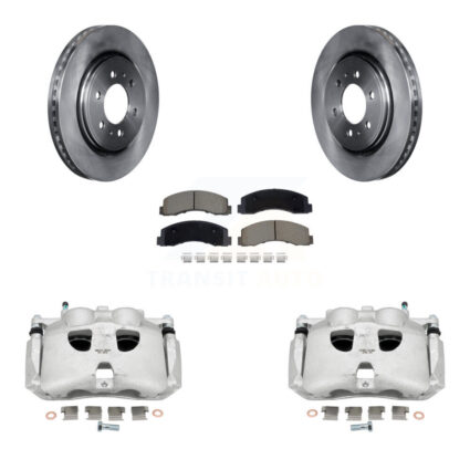 Front Disc Brake Caliper Rotor And Ceramic Pad Kit For Ford Expedition Lincoln Navigator KC8-101355C