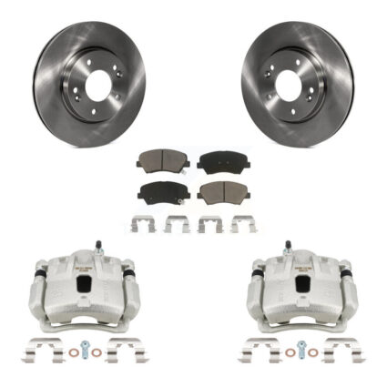 Front Disc Brake Caliper Rotors And Ceramic Pads Kit For Hyundai Elantra Coupe KC8-101377C