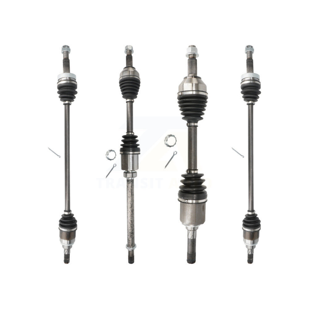 Front Rear CV Axle Drive Shaft Complete Assembly Kit For Nissan Rogue Select AWD KCV-100178
