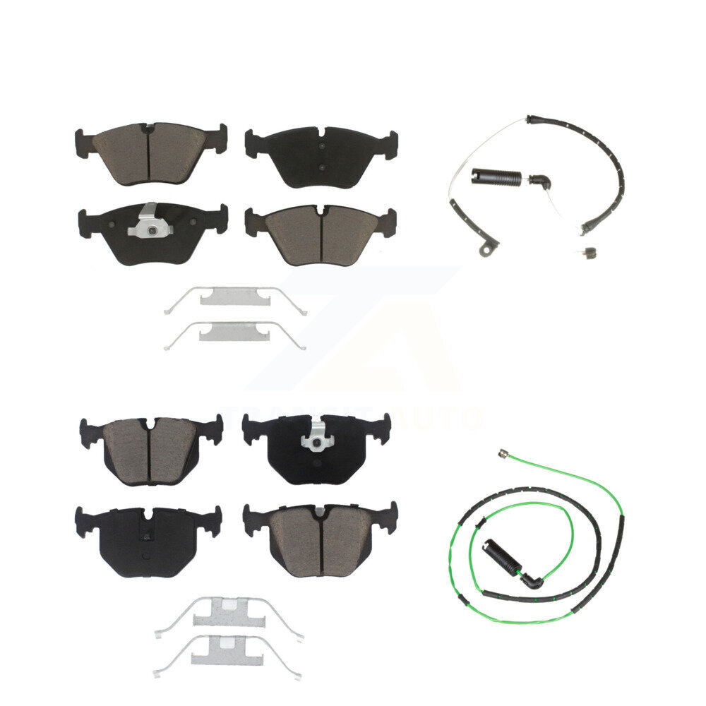 Front Rear Ceramic Disc Brake Pad Wear Sensor Kit For BMW Z4 M Roadster Coupe with 3.2L KCW-100007