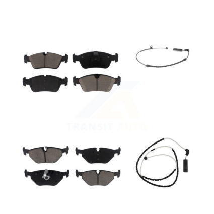 Front Rear Ceramic Disc Brake Pads And Wear Sensors Kit For BMW Z4 KCW-100008