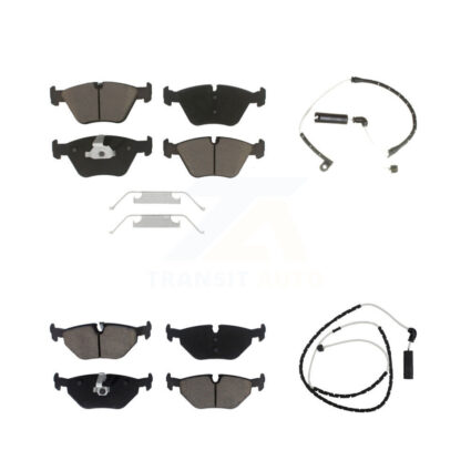 Front Rear Ceramic Disc Brake Pads And Wear Sensors Kit For BMW Z4 KCW-100009