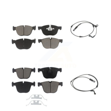 Front Rear Ceramic Disc Brake Pads And Wear Sensors Kit For BMW X5 X6 KCW-100015