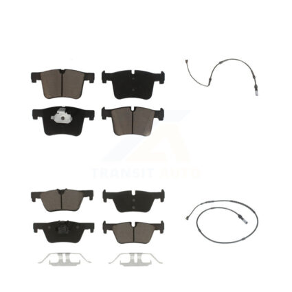 Front Rear Ceramic Disc Brake Pads And Wear Sensors Kit For BMW 320i xDrive 328d 2.0L KCW-100022