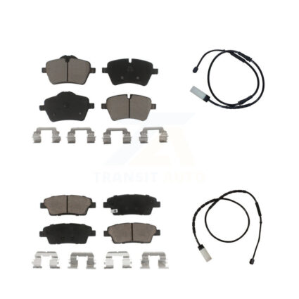 Front Rear Ceramic Disc Brake Pads And Wear Sensor Kit For Mini Cooper Countryman Paceman KCW-100030