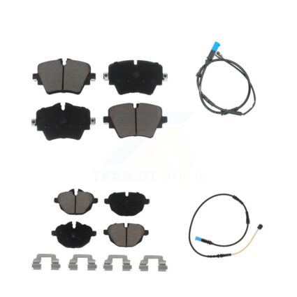 Front Rear Ceramic Disc Brake Pads And Wear Sensors Kit For BMW X4 KCW-100032