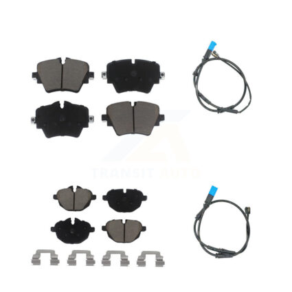 Front Rear Ceramic Disc Brake Pads And Wear Sensors Kit For BMW X3 KCW-100033
