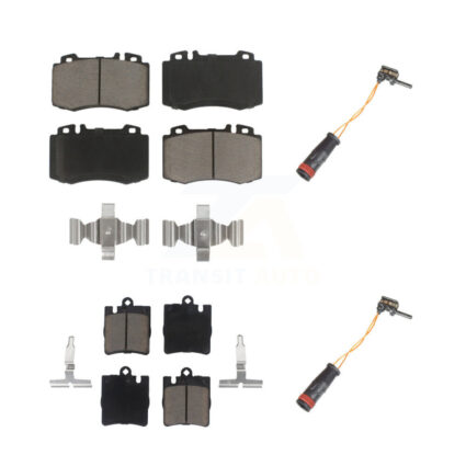 Front Rear Ceramic Disc Brake Pad Wear Sensor Kit For Mercedes-Benz C230 SLK350 C320 C350 KCW-100034