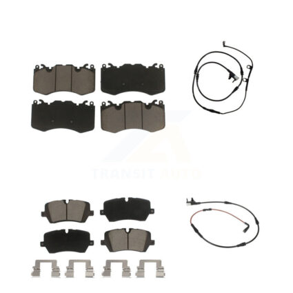Front Rear Ceramic Disc Brake Pads And Wear Sensors Kit For Land Rover Range Sport KCW-100040
