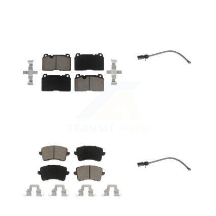 Front Rear Ceramic Disc Brake Pads And Wear Sensors Kit For Audi Q5 To 5 3 2015 KCW-100057